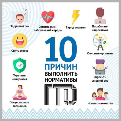 10 причин выполнить нормативы комплекса ГТО.